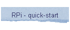 RPi - quick-start