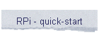 RPi - quick-start