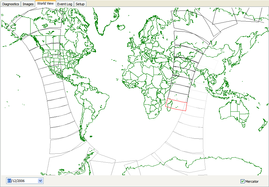 World View tab from the MetOp Manager